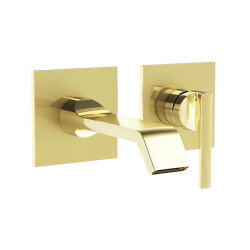 VitrA Ankastre Lavabo Bataryası Sıva Üstü Suit A4278274 Soft Altın  