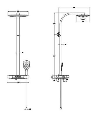 Artema Aquacontrol Charm 360 3F Duş Sistemi A47204 Krom - 3
