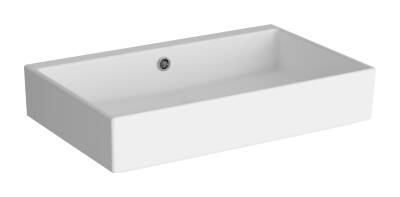 VitrA ArchiPlan Lavabo 7404B003-0012 Dikdörtgen - kompakt - 60x38 cm - armatür deliksiz - su taşma delikli - beyaz - 1