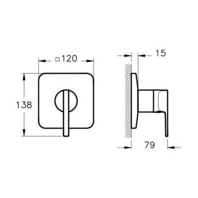 Artema A4228726 Suit U Ankastre Duş Bataryası - Bakır - 2