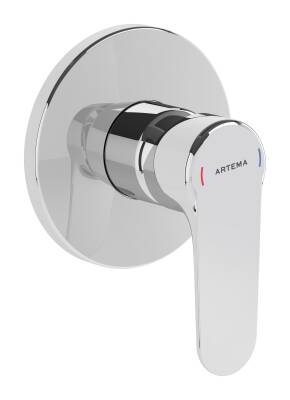 Artema Root Round Ankastre Duş Bataryası A42728 Sıva Üstü Grubu - Krom - 1