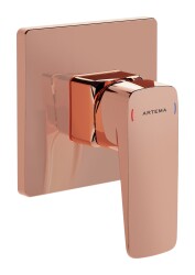Artema Root Square Ankastre Duş Bataryası A4275126 Sıva Üstü Grubu - Bakır - 1