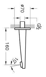 VitrA Çıkış Ucu A42540 Krom - 2