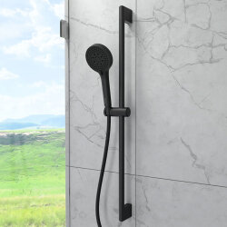 Artema Base Round A4590836 3F Sürgülü El Duşu Takımı, Mat Siyah - 4