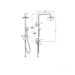 Artema Joy Square A4590136 Duş Kolonu, Siyah - 2