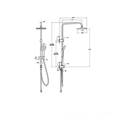 Artema Joy Square A4590136 Duş Kolonu, Siyah - 2