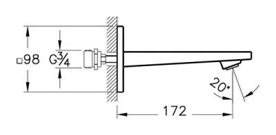 Artema Brava Çıkış Ucu A42397 Krom - 2