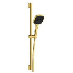 Artema Core Square A4591725 3F Sürgülü El Duşu Takımı, Fırçalı Altın