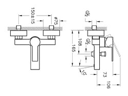 Artema Flo S Banyo Bataryası A4193723 Altın - 2