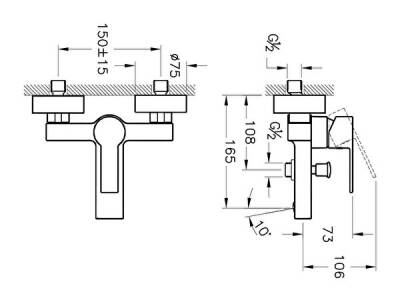 Artema Flo S Banyo Bataryası A4193723 Altın - 2