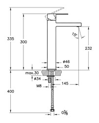 Artema Flo S Lavabo Bataryası A41940 Yüksek - Krom - 3