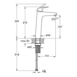 Artema Flow Round A42927 Lavabo Bataryası, Krom - 2