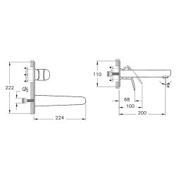 Artema Flow Round A43167 Ankastre Lavabo Bataryası, Krom - 2