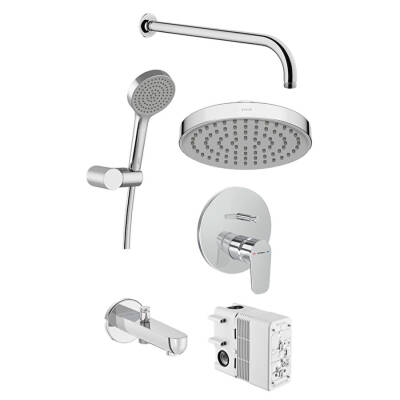 Artema Flow Round A49321 Ankastre Banyo Seti, Krom - 1