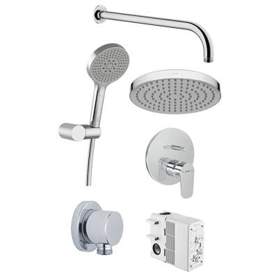 Artema Flow Round A49323 Ankastre Banyo Seti, Krom - 1