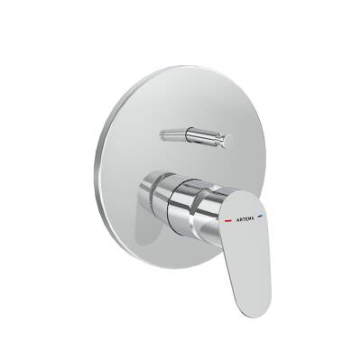 Artema Flow Round Ankastre Banyo Bataryası A43182 Sıva Üstü Grubu - Krom - 1