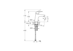 Artema Flow Round Lavabo Bataryası A42923, Krom - 2