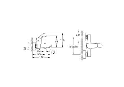 Artema Flow Round Lavabo Bataryası A43057, Krom - 2