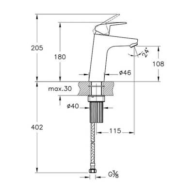 Artema Flow Round Yüksek Lavabo Bataryası A42925, Krom - 2