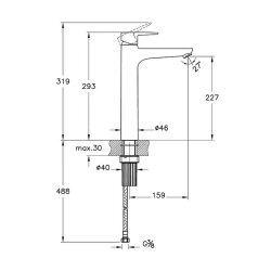 Artema Flow Soft A43010 Yüksek Lavabo Bataryası - 2