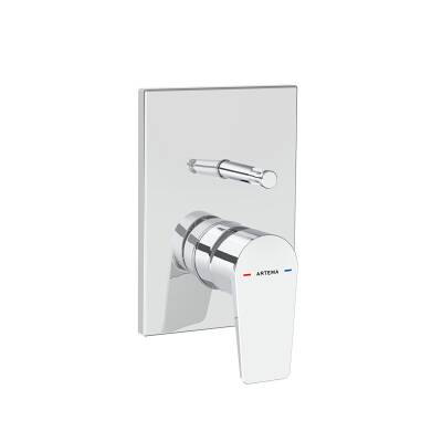 Artema Flow Square Ankastre Banyo Bataryası A43208 Sıva Üstü Grubu - Krom - 1