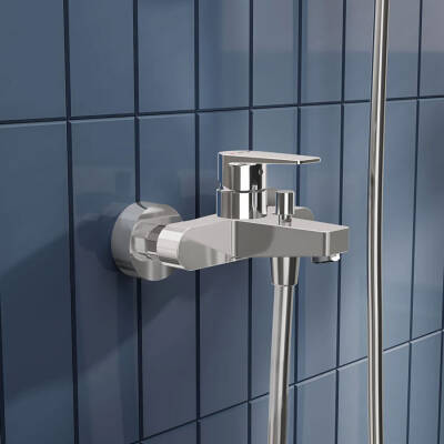 Artema Flow Square Banyo Bataryası A43063, Krom - 3