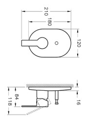Artema Fold S Ankastre Banyo Bataryası A42536 Sıva Üstü Grubu - Krom - 2