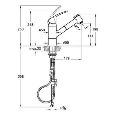 Artema Masterline Xl Pull-Out Eviye Bataryası A42147 Krom - 2