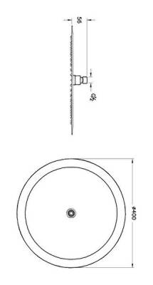 Artema Lite LC Duş Başlığı A4564623 400 mm - Altın - 2