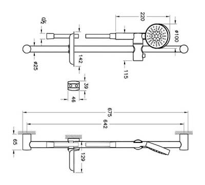 Artema Master 1F Sürgülü El Duşu Takımı A45693 Krom - 2