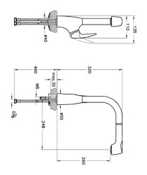 Artema V3 Pull-Out Eviye Bataryası A42151 Krom - 4