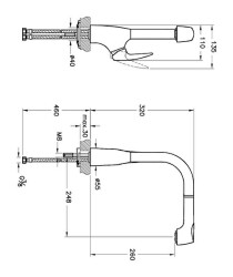 Artema V3 Pull-Out Eviye Bataryası A42151 Krom - 4