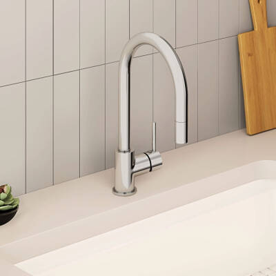 Artema Maestro A43519 Lıte Pull-Out Eviye Bataryası, Krom - 3
