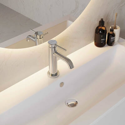 Artema Minimax Round A43530 Lavabo Bataryası, Krom - 3