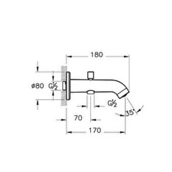 Artema Minimax Round A43542 Çıkış Ucu El Duşu Çıkışlı, Krom - 2