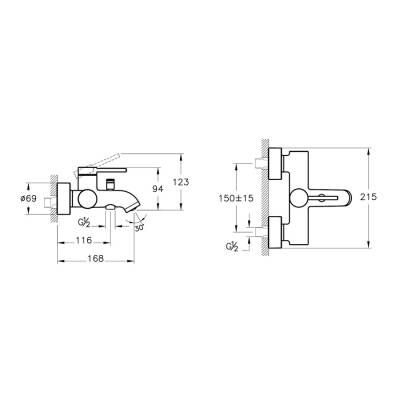 Artema Minimax Round A4354874 Banyo Bataryası, Soft Altın - 2