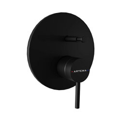Artema Mınımax Round A4362036 Ankastre Mekanik Banyo Bataryası, Mat Siyah