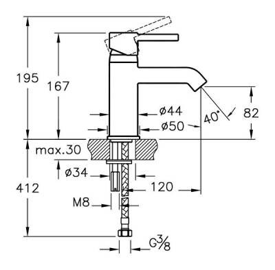 Artema Mınımax S Lavabo Bataryası A41984 Krom - 4