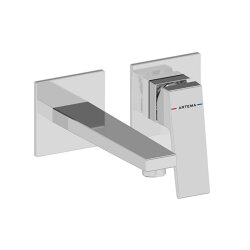 Artema Minimax Square A43592 Ankastre Lavabo Bataryası Kısa, Krom