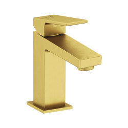 Artema Minimax Square A4372025 Lavabo Bataryası, Fırçalı Altın
