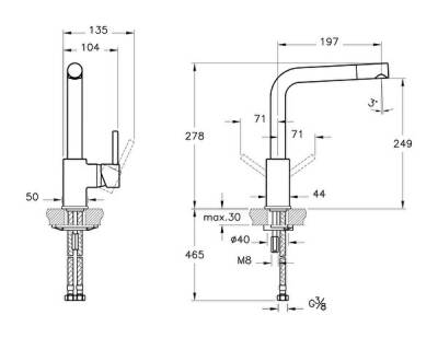 Artema IdeaLine Eviye Bataryası A42136 Krom - 3