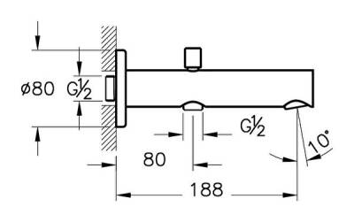 Artema Çıkış Ucu A42501 El Duşu Çıkışlı - Krom - 2