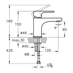Artema Root Round Lavabo Bataryası A4270523 Altın - 3