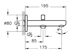 Artema Root Round Çıkış Ucu A42719 El Duşu Çıkışlı - Krom - 2