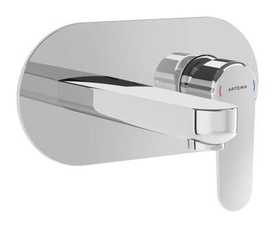 Artema Root Round Ankastre Lavabo Bataryası A42721 Sıva Üstü Grubu - Krom - 2