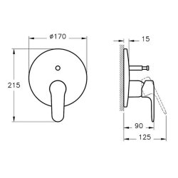 Artema Root Round A4272774 Ankastre Banyo Bataryası, Soft Altın, Sıva Üstü - 2