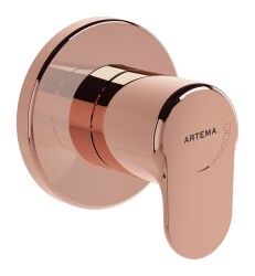 Artema Root Round Ankastre Stop Valf A4273026 Sıva Üstü Grubu - Bakır - 1