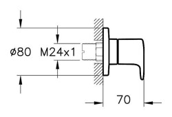 Artema Root Round Ankastre Stop Valf A4273034 Sıva Üstü Grubu - Fırçalı Nikel - 2