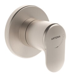 Artema Root Round Ankastre Stop Valf A4273034 Sıva Üstü Grubu - Fırçalı Nikel