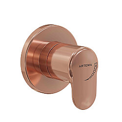 Artema Root Round Ankastre Stop Valf A4273029 Sıva Üstü Grubu - Soft Bakır